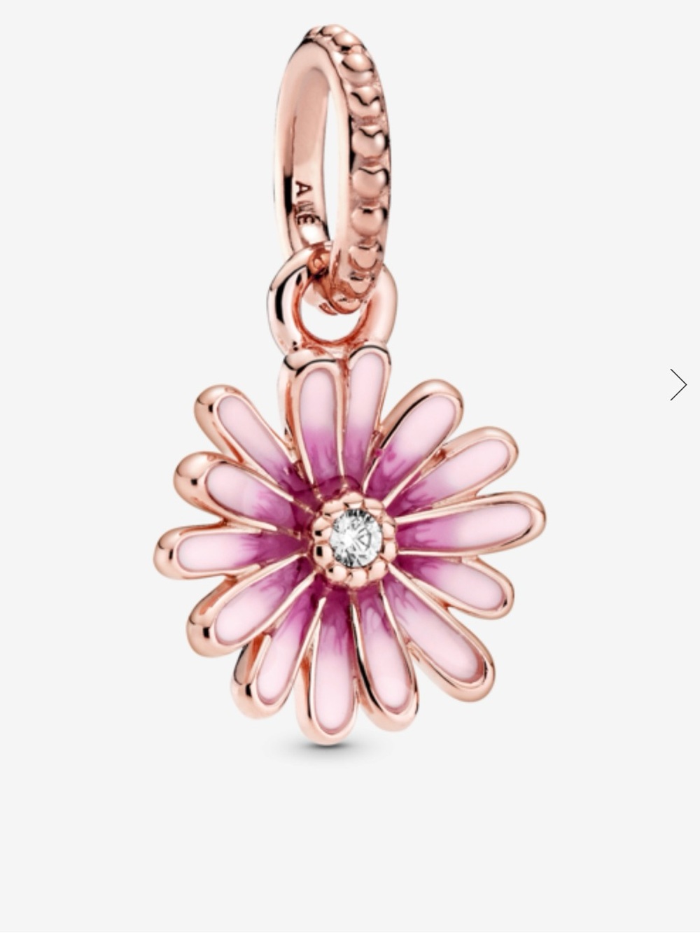 Pandora Pink Daisy Flower Dangle Charm